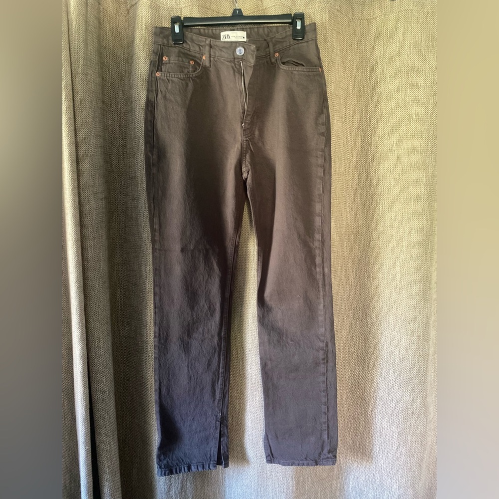 Size 6 Zara Pants - brown jean material